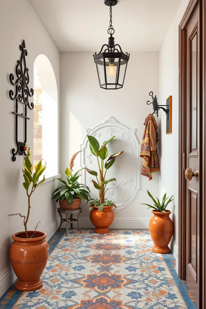 Hand-Painted Accents In The Entryway: 63 Creative Ideas For Personalized First Impressions