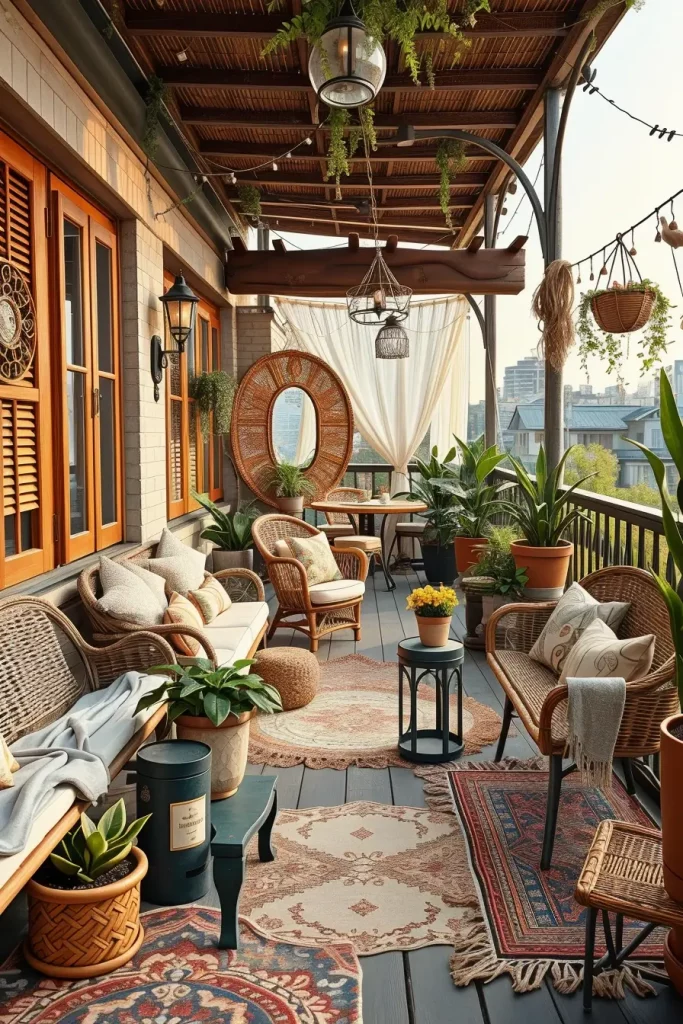 61 Bohemian Balcony Decor Ideas to Transform Your Outdoor Space into a Relaxing Oasis
