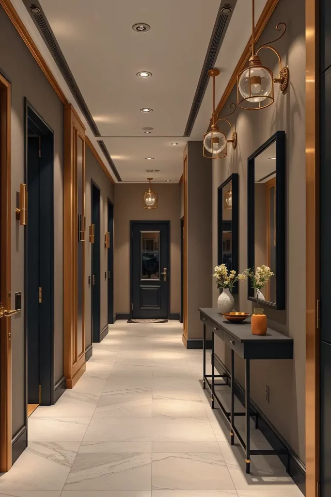 59 Modern Hallway Designs That Transform Transitional Spaces into Stylish Statements