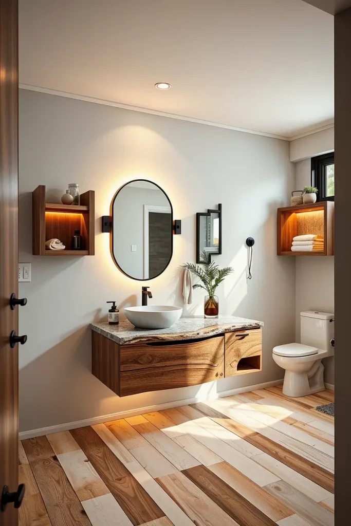 63 Modern Rustic Bathroom Ideas That Blend Comfort and Style