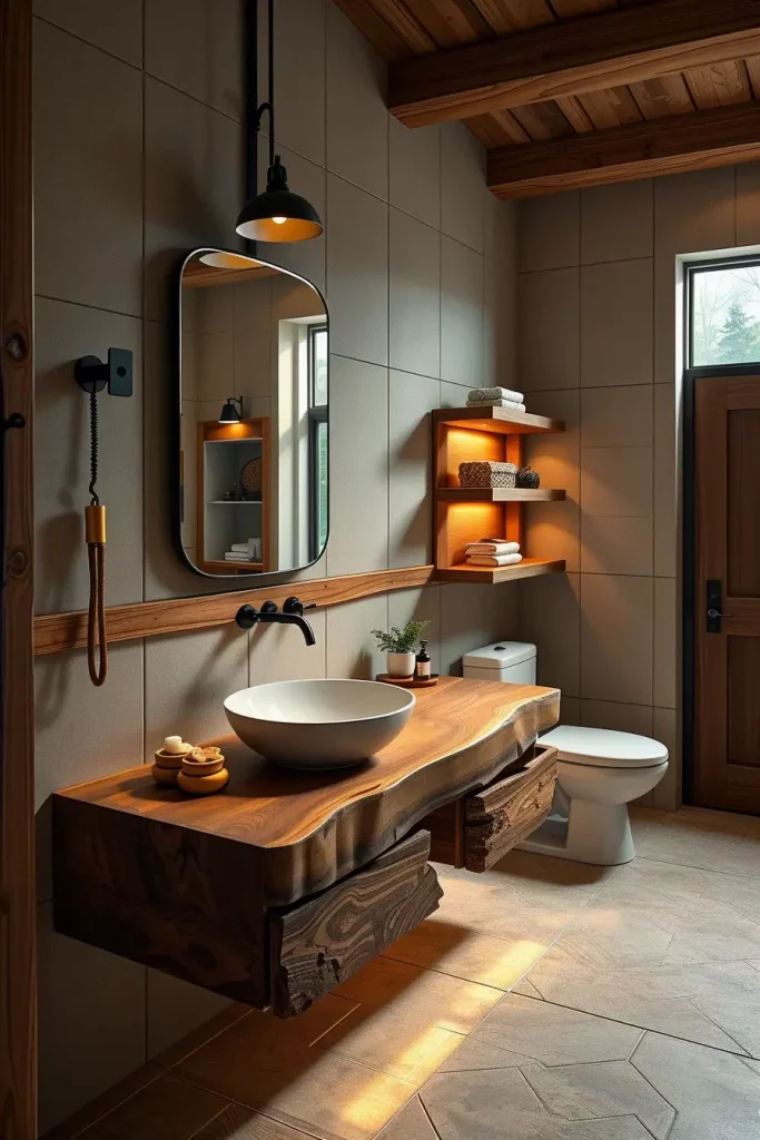 63 Modern Rustic Bathroom Ideas That Blend Comfort and Style