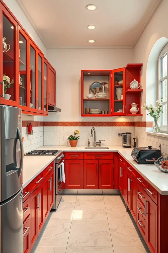 61 Stunning Red Kitchen Cabinets Ideas to Transform Your Space