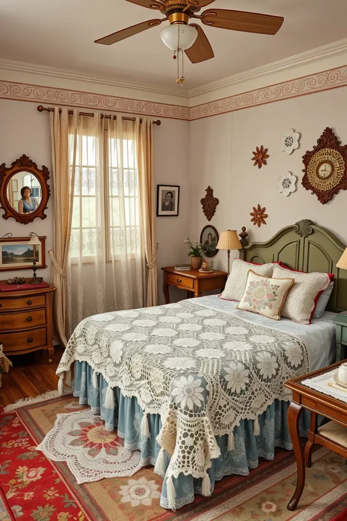61 Grandmacore Bedroom Ideas to Create a Cozy Vintage-Inspired Retreat