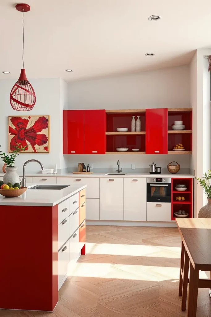 61 Stunning Red Kitchen Cabinets Ideas to Transform Your Space