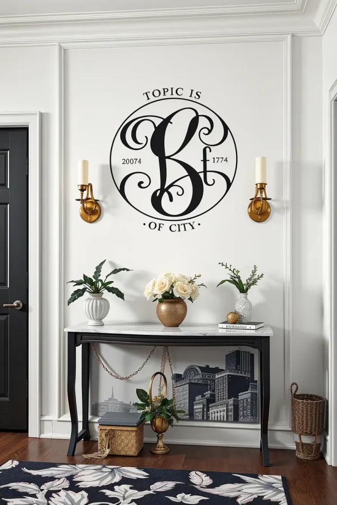 Hand-Painted Accents In The Entryway: 63 Creative Ideas For Personalized First Impressions