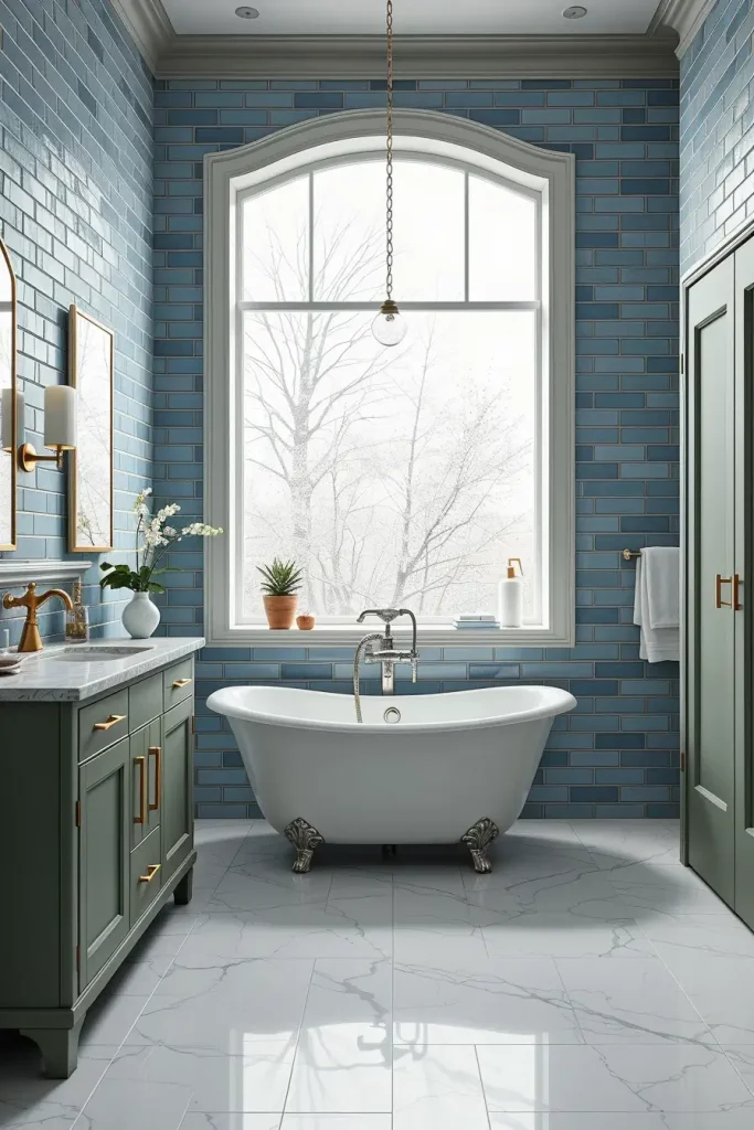 61 Sage and Blue Bathroom Ideas for a Calm and Stylish Space