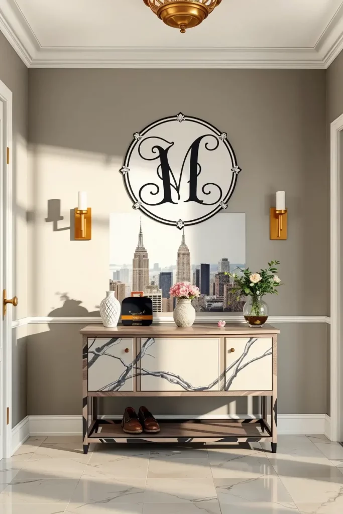 Hand-Painted Accents In The Entryway: 63 Creative Ideas For Personalized First Impressions