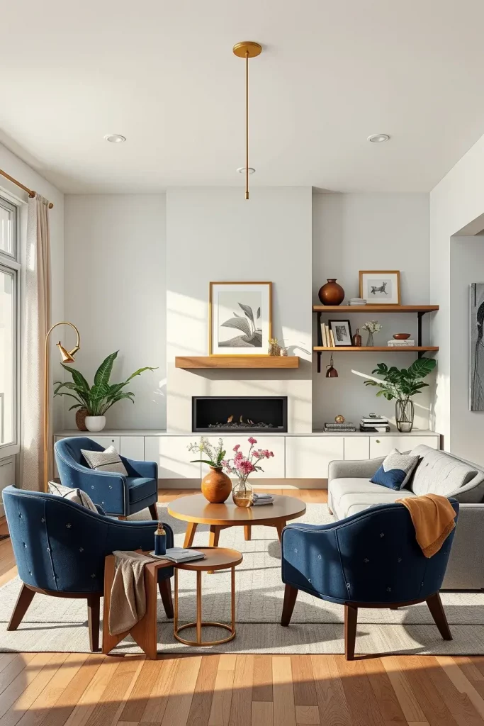 60 Modern Living Room Ideas with Vintage Accents for a Stylish Timeless Space