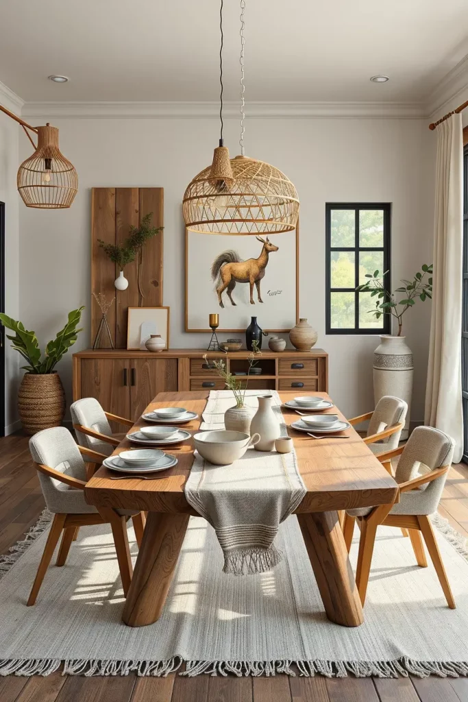 64 Organic Modern Dining Room Ideas for a Natural Yet Stylish Look