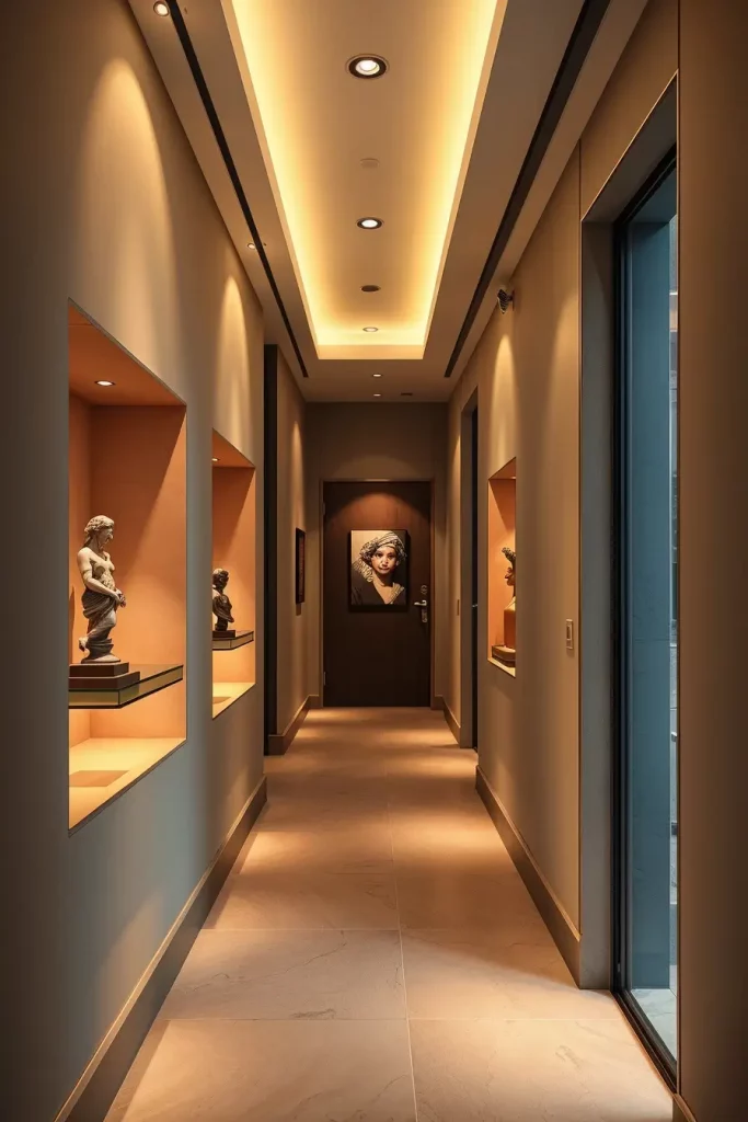 59 Modern Hallway Designs That Transform Transitional Spaces into Stylish Statements