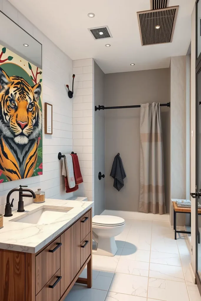 Animal Prints in the Bathroom: 59 Wildly Stylish Decor Ideas for a Bold Interior