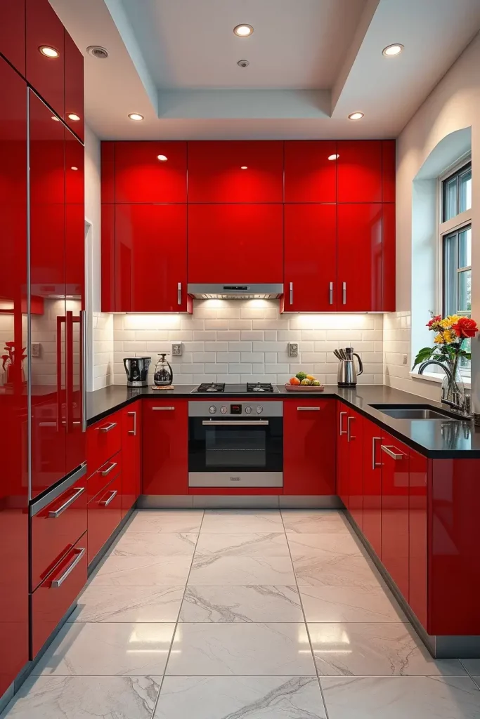 61 Stunning Red Kitchen Cabinets Ideas to Transform Your Space