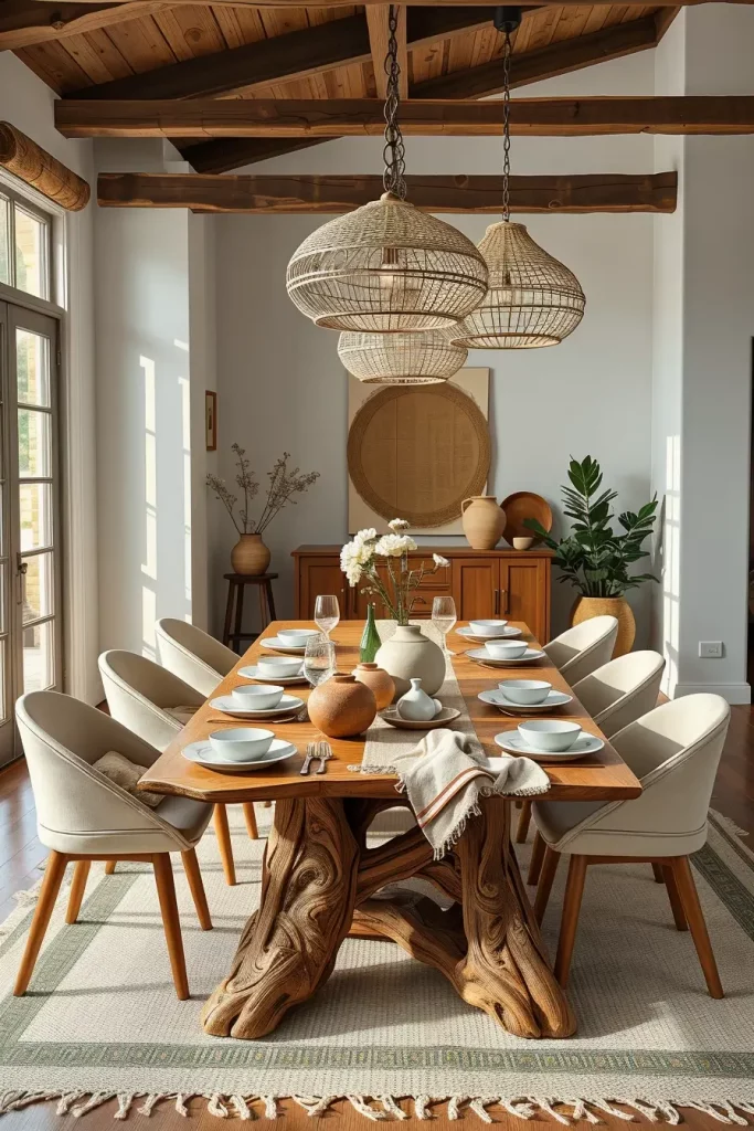 64 Organic Modern Dining Room Ideas for a Natural Yet Stylish Look