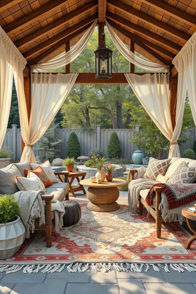 63 Cozy Gazebo Decor Ideas to Transform Your Outdoor Space into a Relaxing Retreat