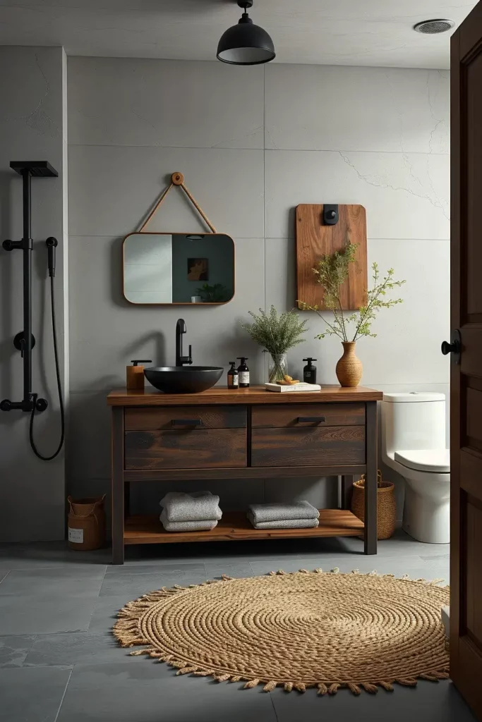 63 Modern Rustic Bathroom Ideas That Blend Comfort and Style