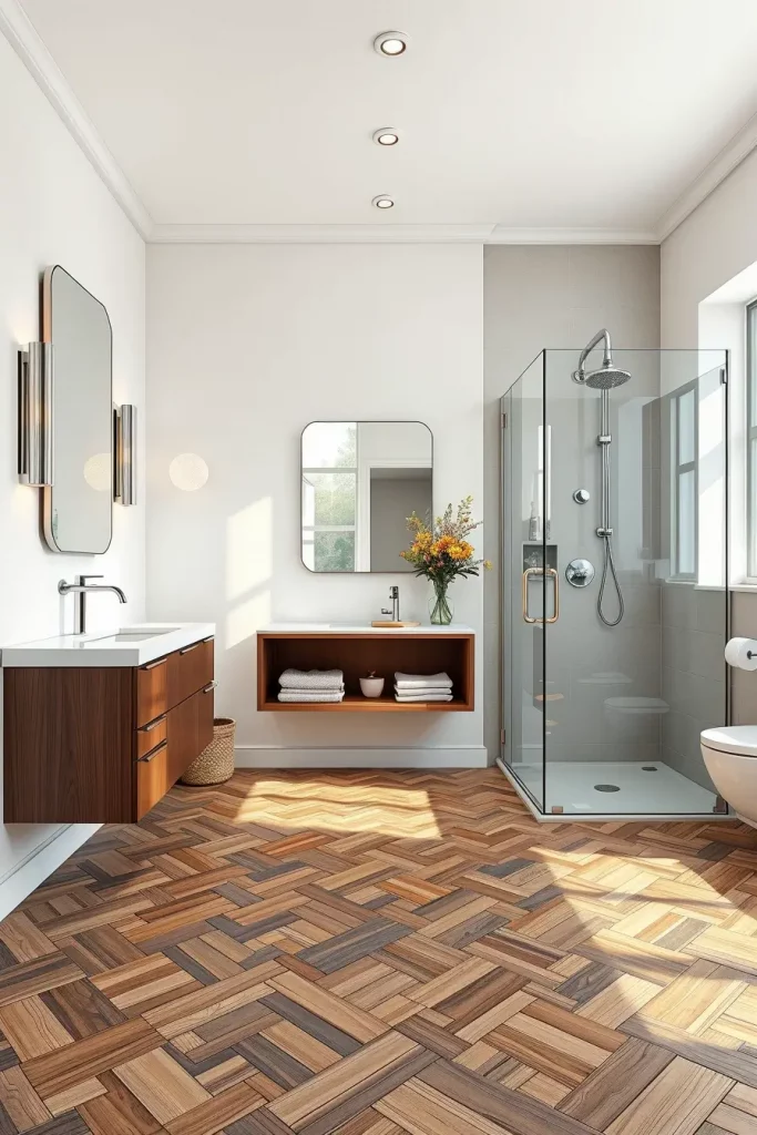 60 Wood Tile Bathroom Ideas for a Modern and Natural Look