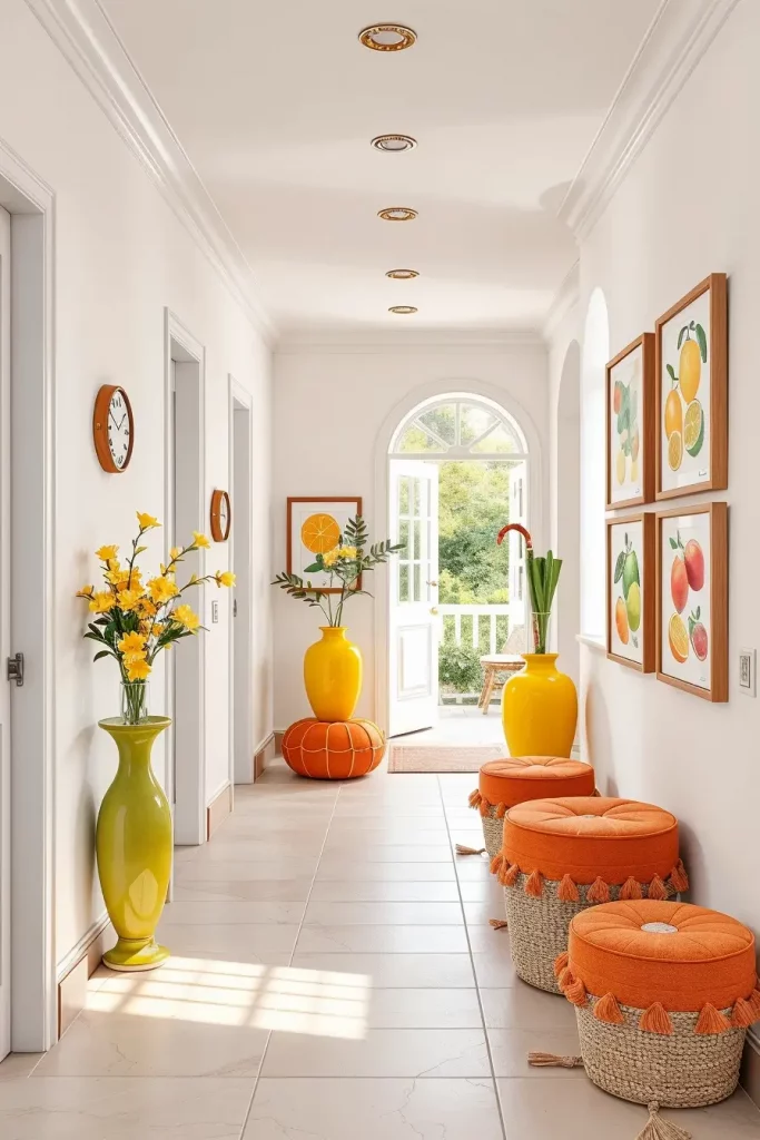 Summertime Hallway Decorations: 61 Bright And Breezy Ideas Refresh Your Entryway This Season