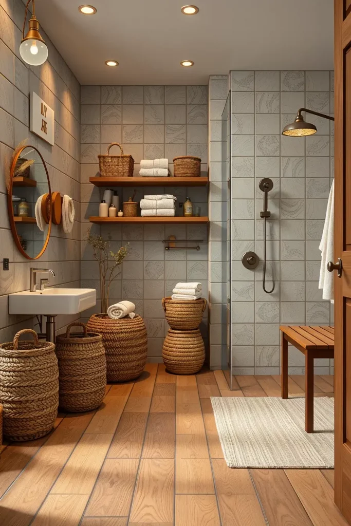 60 Wood Tile Bathroom Ideas for a Modern and Natural Look