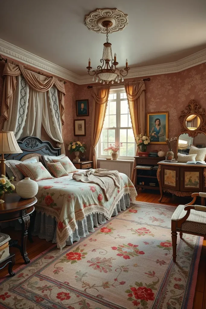 61 Grandmacore Bedroom Ideas to Create a Cozy Vintage-Inspired Retreat