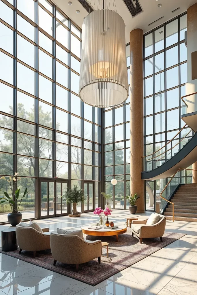 59 Sophisticated Lobby Designs That Define Modern Elegance