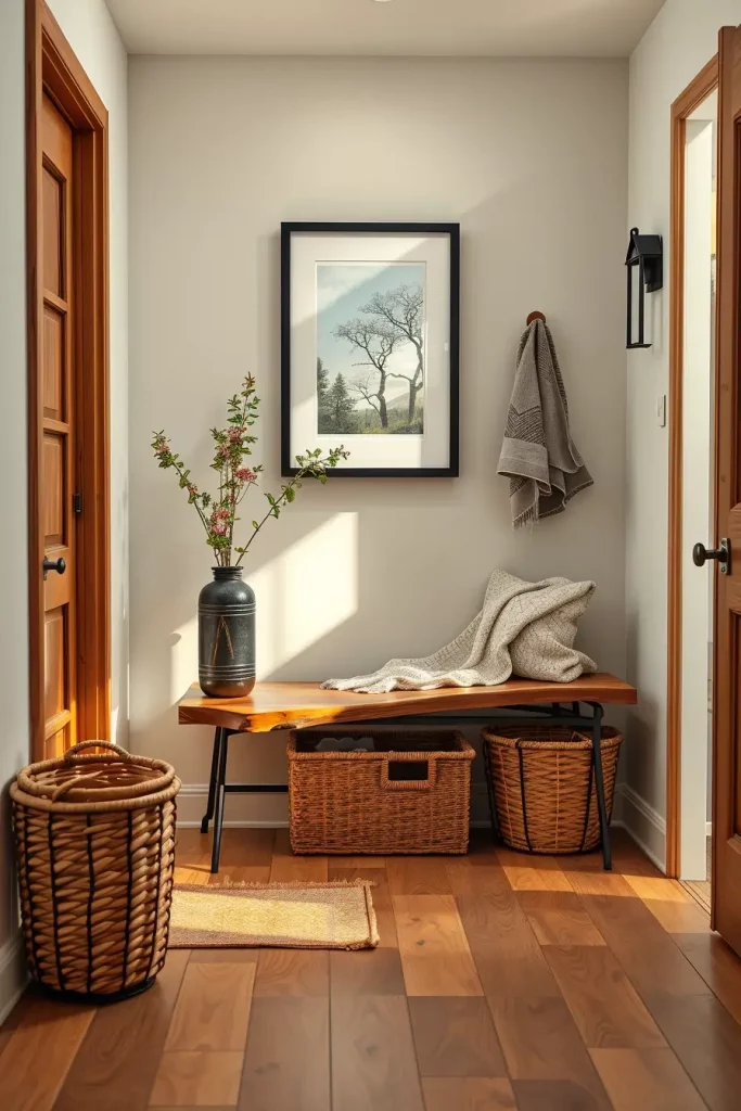 61 Modern Rustic Hallway Ideas to Elevate Your Entryway with Warmth and Style