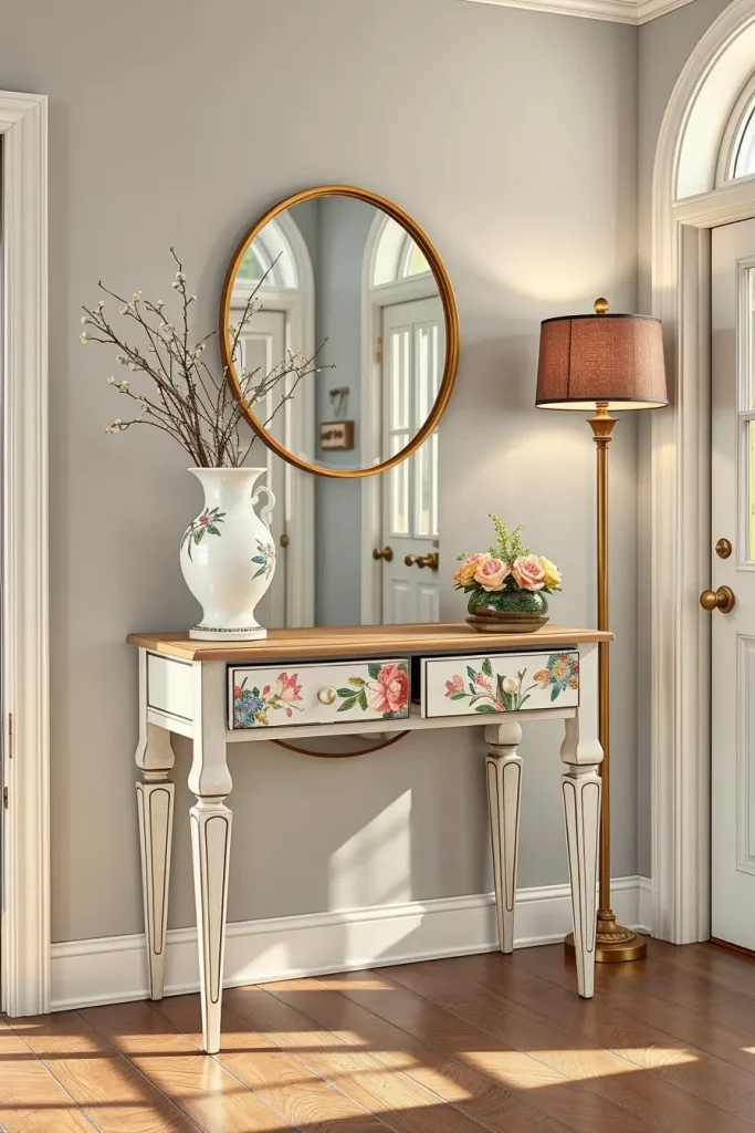Hand-Painted Accents In The Entryway: 63 Creative Ideas For Personalized First Impressions
