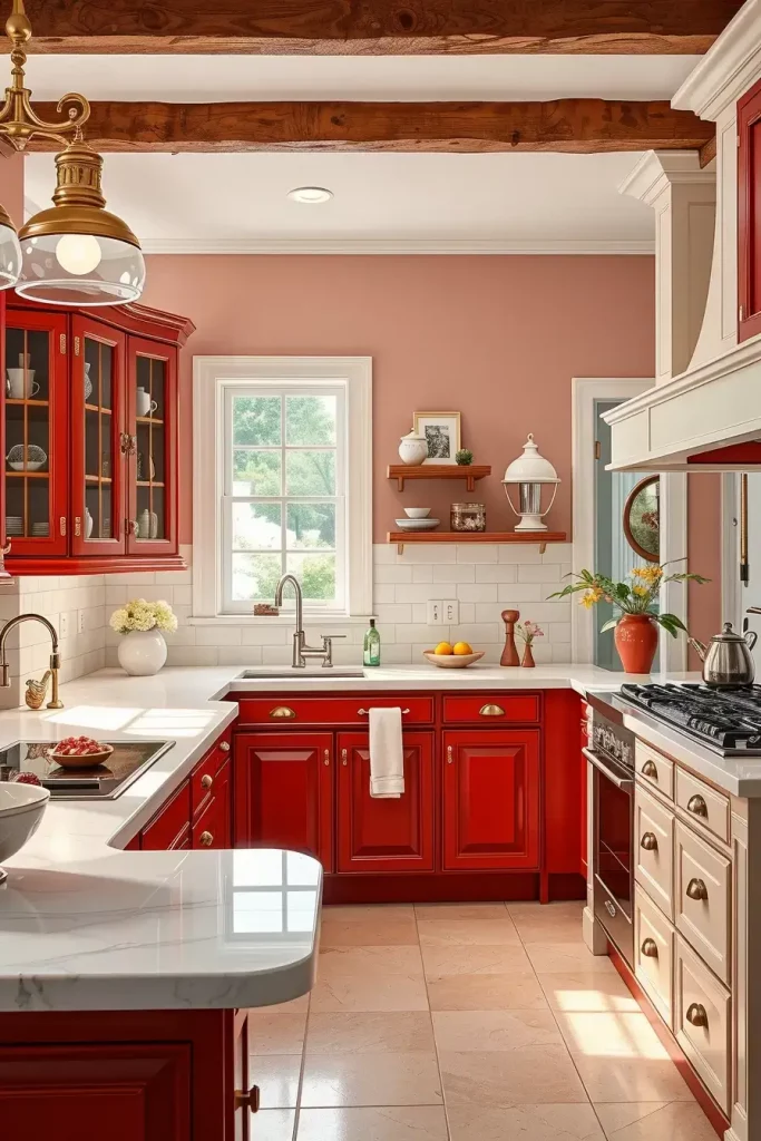 61 Stunning Red Kitchen Cabinets Ideas to Transform Your Space