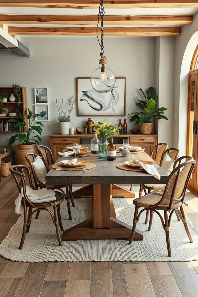 64 Organic Modern Dining Room Ideas for a Natural Yet Stylish Look