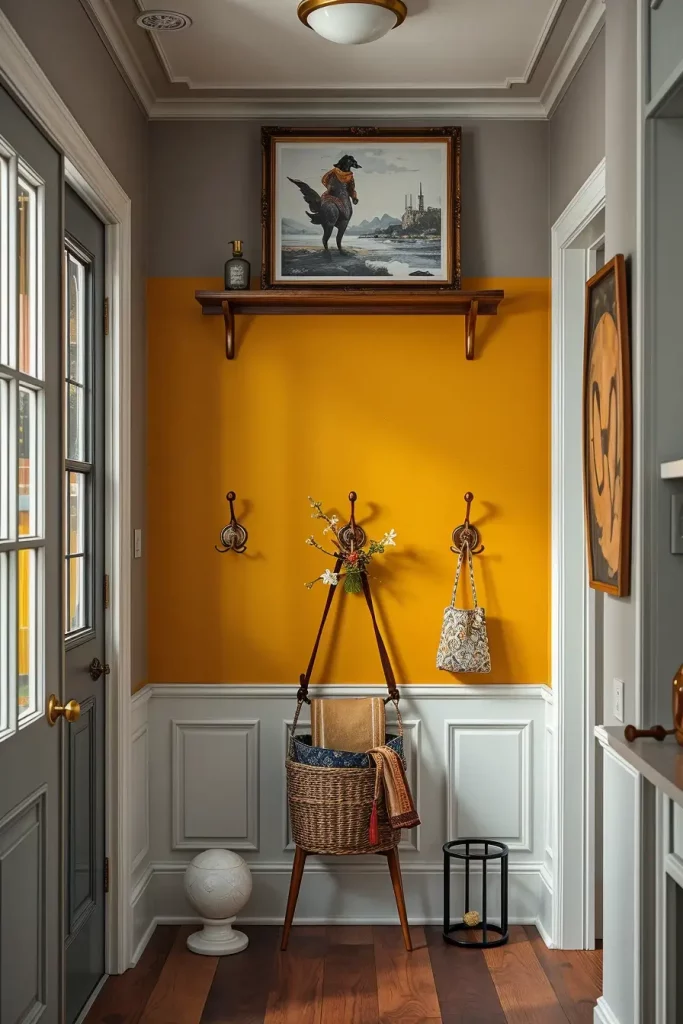 Hand-Painted Accents In The Entryway: 63 Creative Ideas For Personalized First Impressions