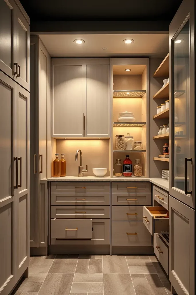 62 Pantry Ideas with Cabinets to Maximize Style and Storage