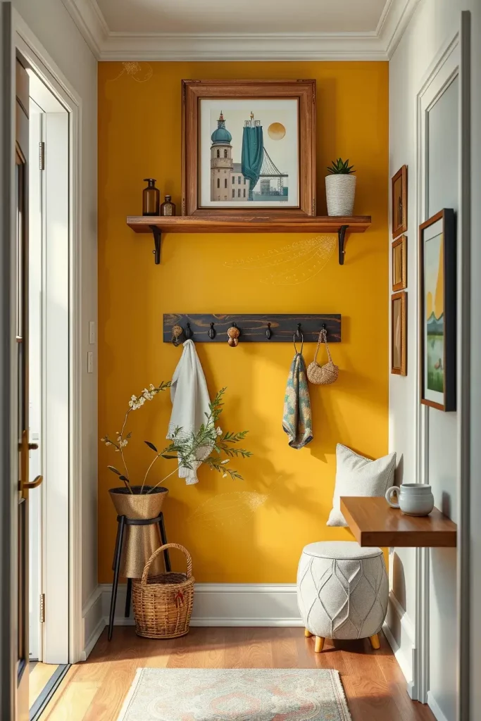 Hand-Painted Accents In The Entryway: 63 Creative Ideas For Personalized First Impressions