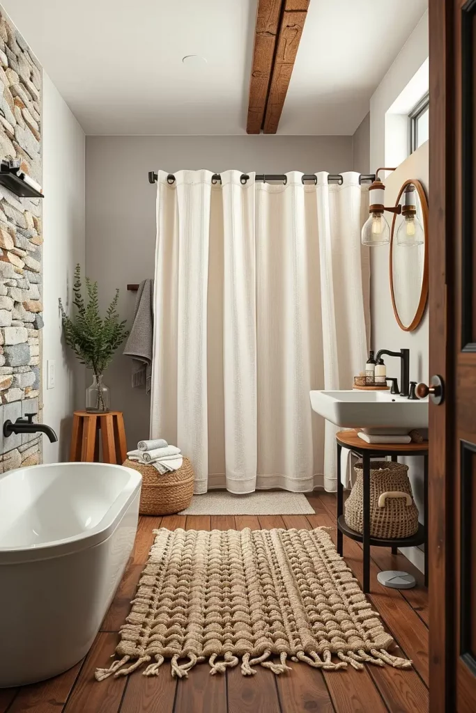 63 Modern Rustic Bathroom Ideas That Blend Comfort and Style