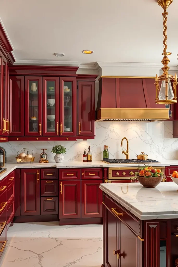 61 Stunning Red Kitchen Cabinets Ideas to Transform Your Space