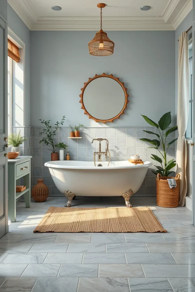61 Sage and Blue Bathroom Ideas for a Calm and Stylish Space