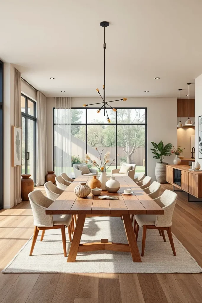 64 Organic Modern Dining Room Ideas for a Natural Yet Stylish Look