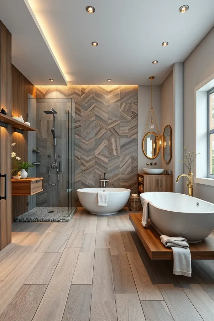 60 Wood Tile Bathroom Ideas for a Modern and Natural Look