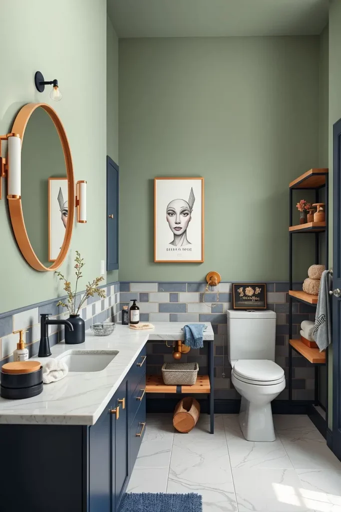 61 Sage and Blue Bathroom Ideas for a Calm and Stylish Space