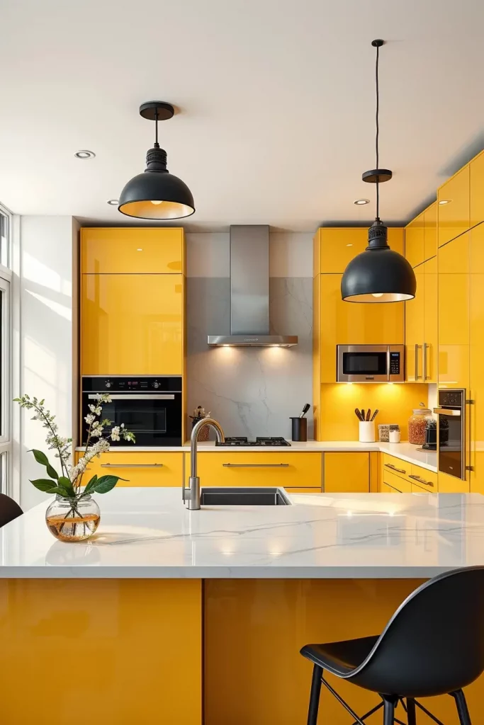 59 Yellow Kitchen Cabinets Ideas to Brighten and Modernize Your Space