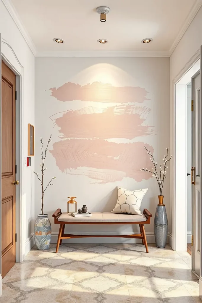Hand-Painted Accents In The Entryway: 63 Creative Ideas For Personalized First Impressions