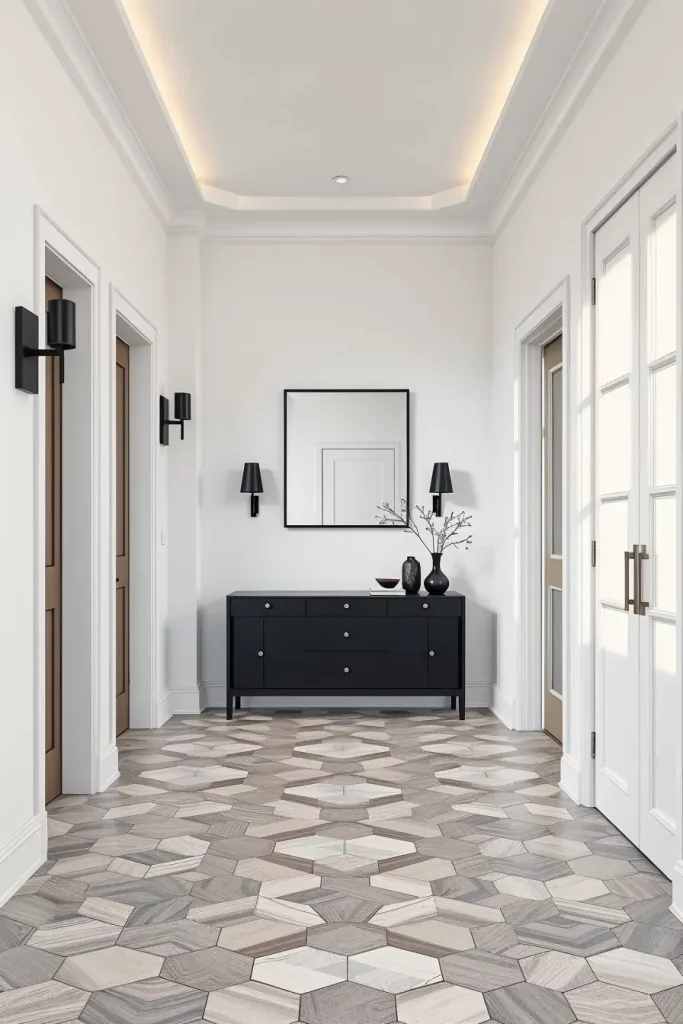 59 Modern Hallway Designs That Transform Transitional Spaces into Stylish Statements