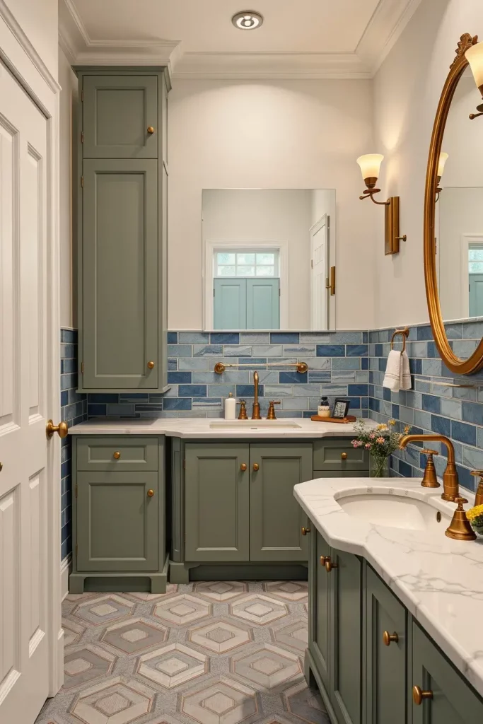61 Sage and Blue Bathroom Ideas for a Calm and Stylish Space