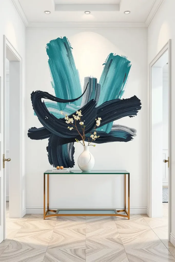 Hand-Painted Accents In The Entryway: 63 Creative Ideas For Personalized First Impressions