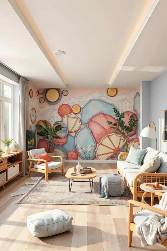 61 DIY Themed Murals on an Accent Wall: Creative Ideas to Personalize Your Space