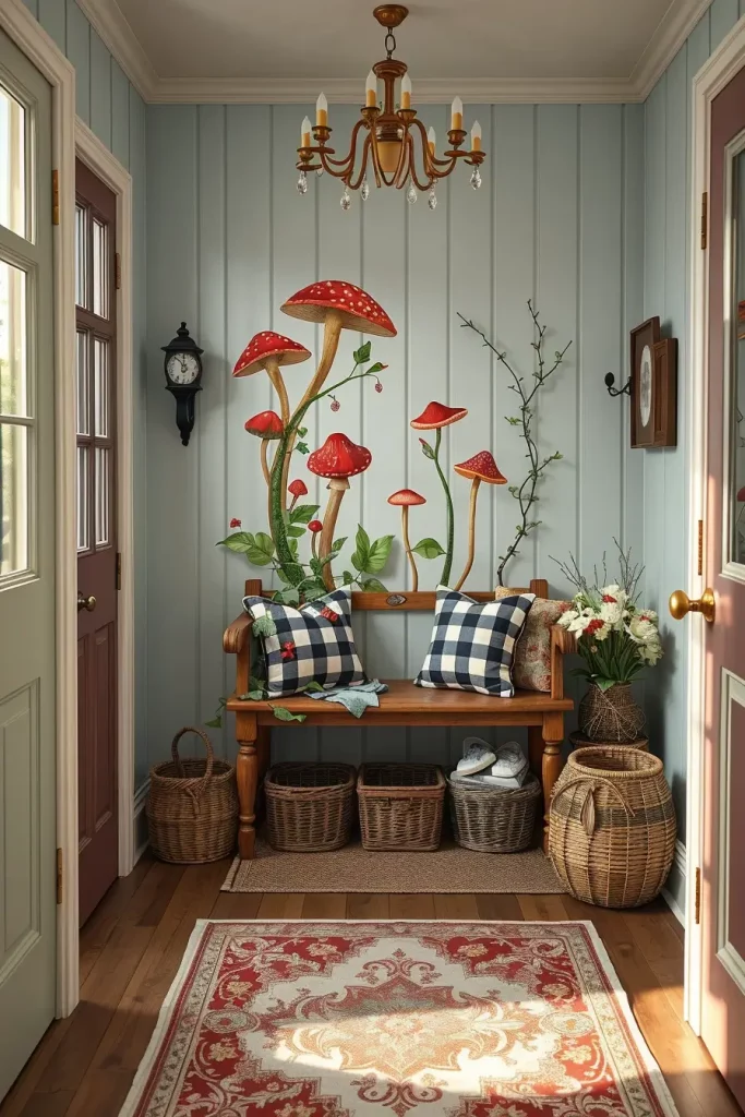 Hand-Painted Accents In The Entryway: 63 Creative Ideas For Personalized First Impressions