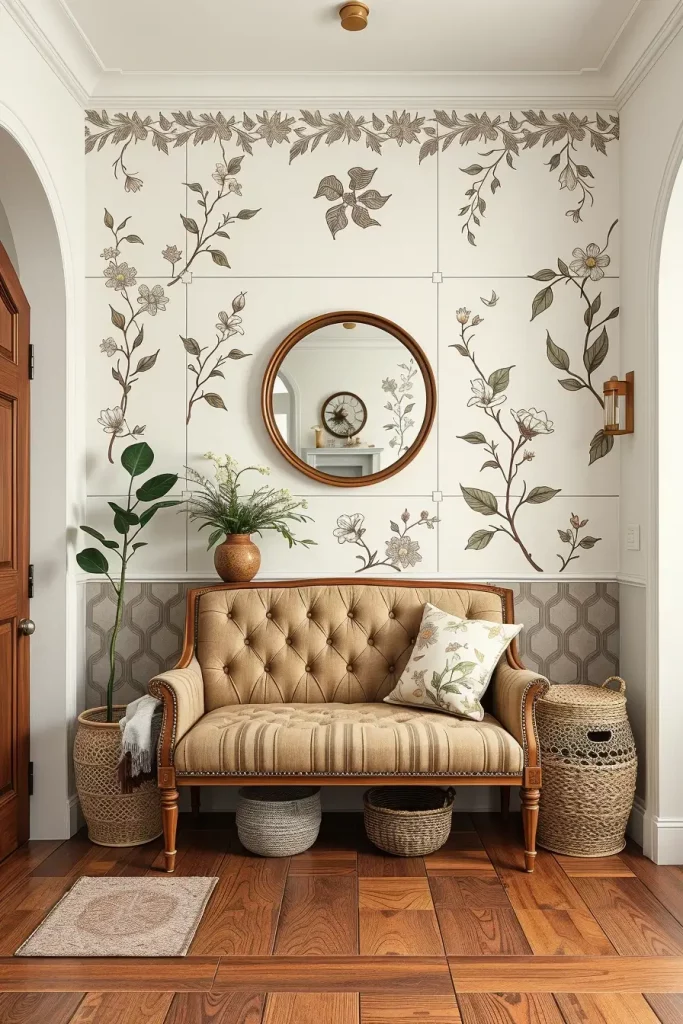 Hand-Painted Accents In The Entryway: 63 Creative Ideas For Personalized First Impressions