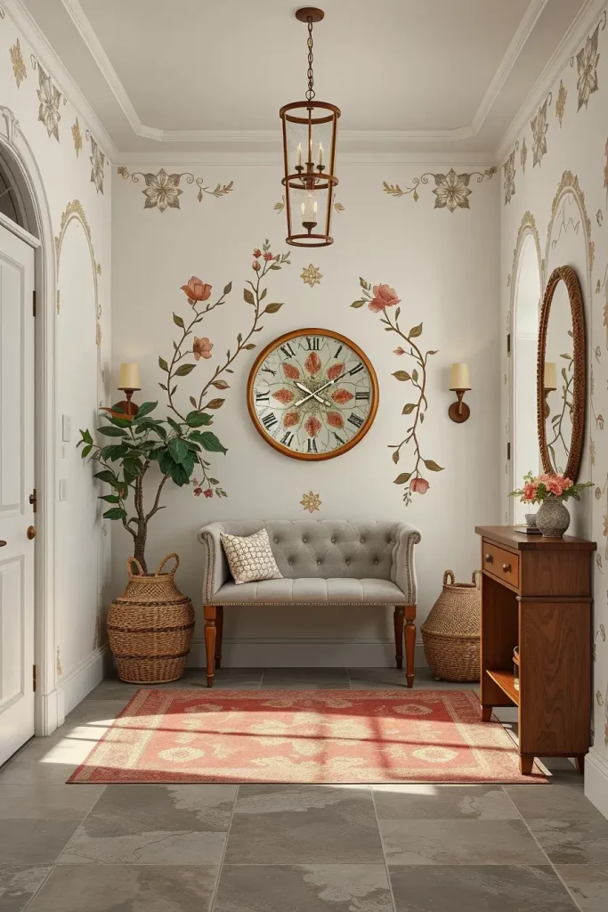 Hand-Painted Accents In The Entryway: 63 Creative Ideas For Personalized First Impressions