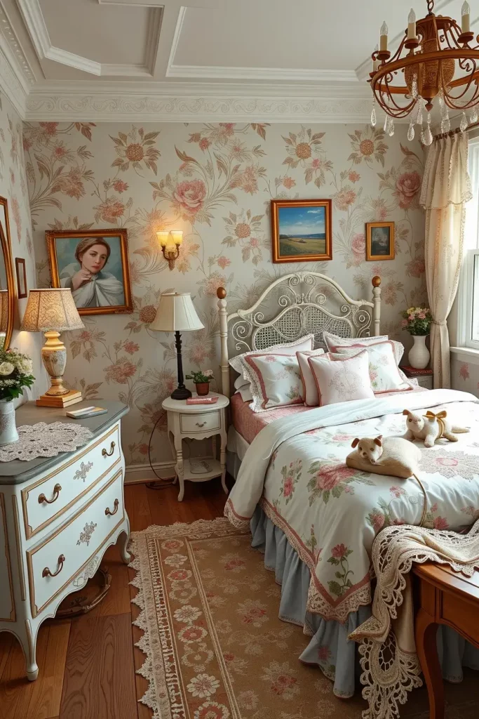 61 Grandmacore Bedroom Ideas to Create a Cozy Vintage-Inspired Retreat