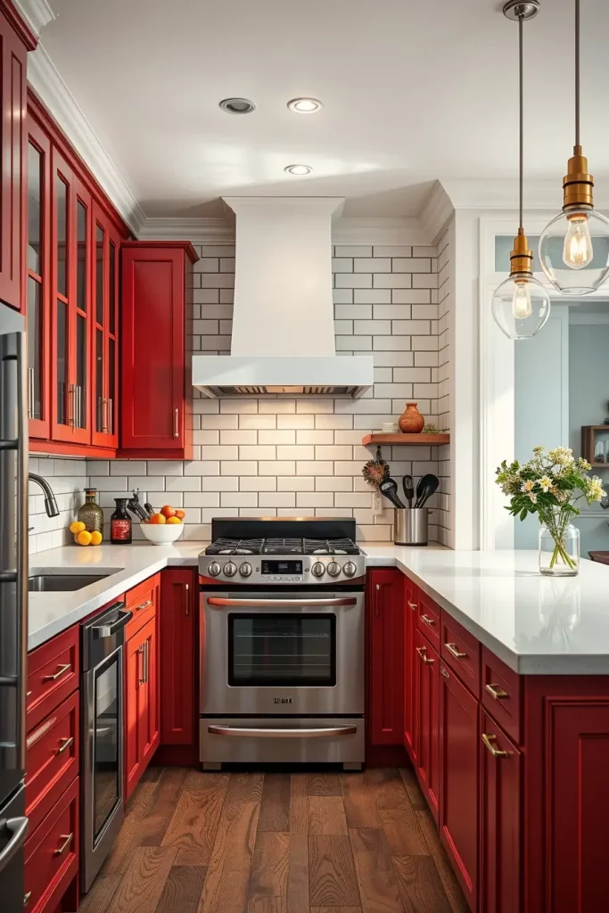 61 Stunning Red Kitchen Cabinets Ideas to Transform Your Space