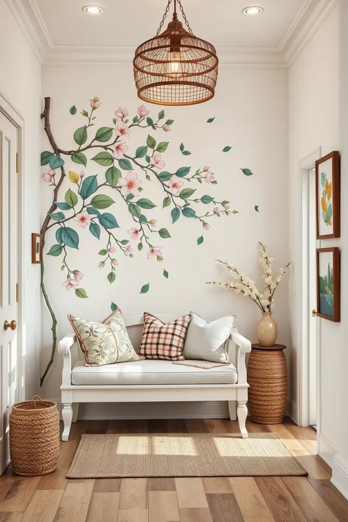 Hand-Painted Accents In The Entryway: 63 Creative Ideas For Personalized First Impressions