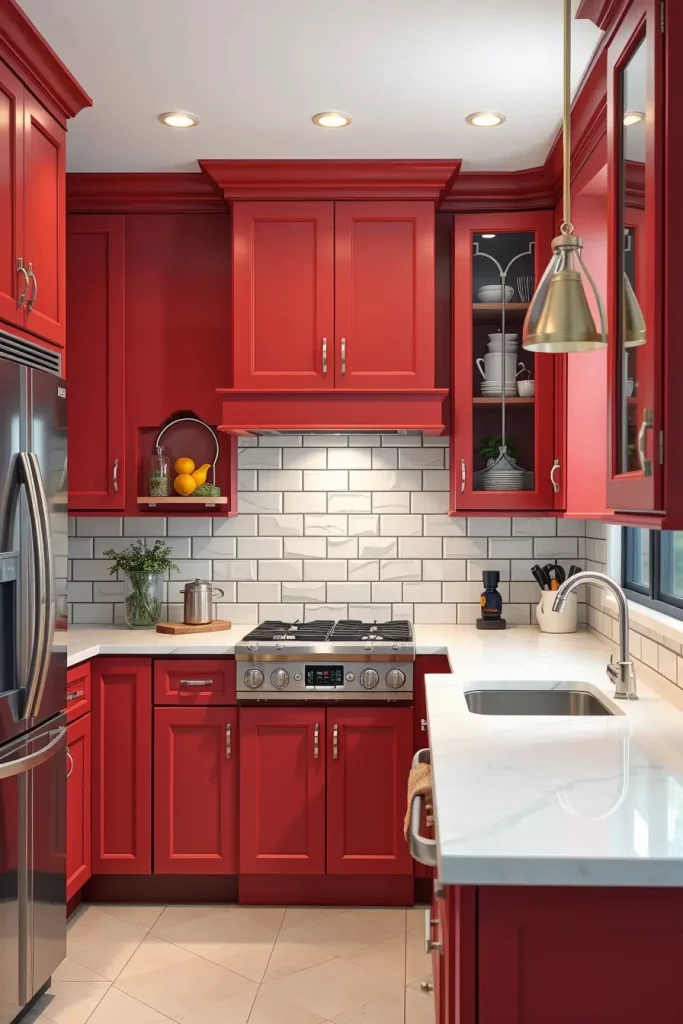 61 Stunning Red Kitchen Cabinets Ideas to Transform Your Space